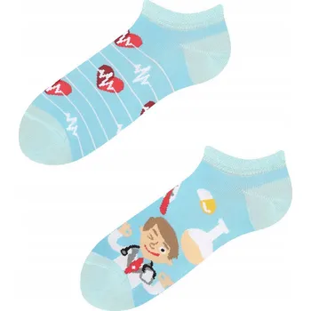 Barevné kotníkové ponožky TODO ...a Doctor Serce velikost 39-42