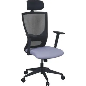 Kancelářská židle Jenny, síť, černá/šedá