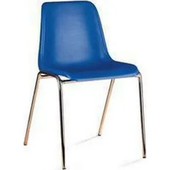 Jídelní židle Plastová jídelní židle Linda, modrá