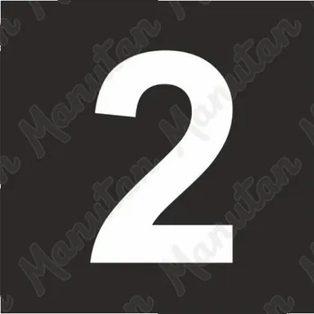 Kancelář Šablona číslice 2, plast 470 x 470 x 0,5 mm výška číslice 320 mm