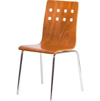 Nábytek Dřevěná jídelní židle Nela Chrome, třešeň