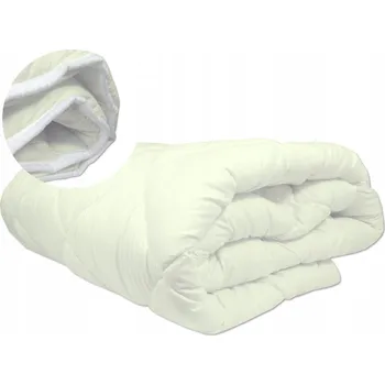 přikrývka Vlněná přikrývka 220x200 cm Ovčí vlna Celoroční silný výrobek POLSKÝ ECRU