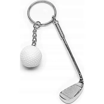 Přívěsek Na Klíče Sportovní golfista golf GOLFOVÁ hůl míček