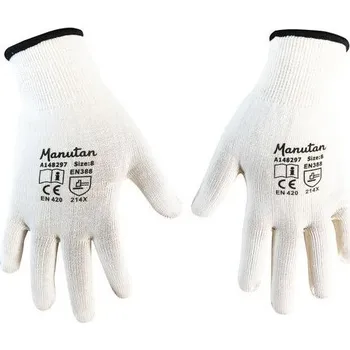 Dílna Bavlněné rukavice Manutan Expert, bílé, vel. 10