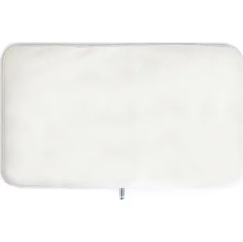 Koupelnová předložka RAYPATH Koupelnová předložka 50 x 80 cm antibakteriální nano stříbro bílá