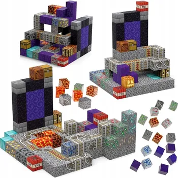 ostatní stavebnice GOBIDEX Magnetické Stavebnice Pro Děti 100 Kusů Vzdělávací Sada 100 dílků