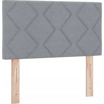 Čelo s diamantovým vzorem ve světle šedé barvě 80 cm z látky