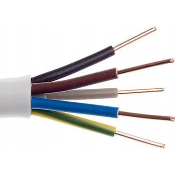 elektrický kabel Kabel Kulatý elektrický instalační YDY Telefonika 5 x 4