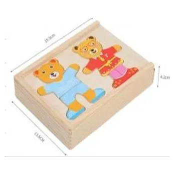 Puzzle Puzzle drewno misie