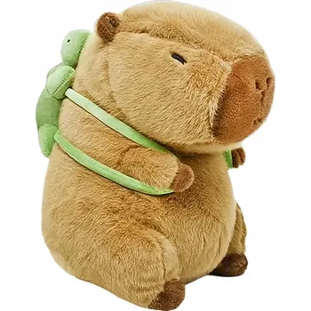 plyšák PLYŠOVÁ HRAČKA KAPYBARA S BATŮŽKEM ŽELVY 25 CM PLYŠOVÝ MAZLÍČEK PŘÍTULNÍČEK MEDVÍDEK HRAČKA