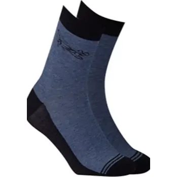 Pánské ponožky CHLAPECKÉ VZOROVANÉ PONOŽKY 11-15 LET W019 džínovina 36/38