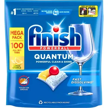 FINISH Kapsle do myčky Powerball Quantum lemon 100 kusů