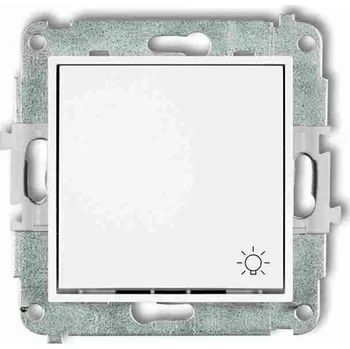 vypínač Jednopólový vypínač pod omítku Karlik bílý MWP-5