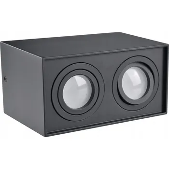 Stropní svítidlo přisazené Polux 10 W GU10 12,5 cm černé