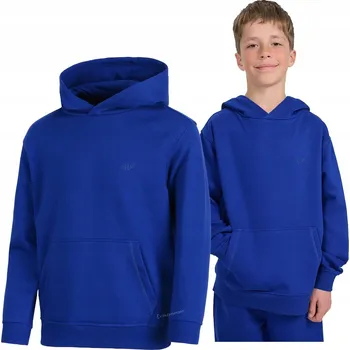 Chlapecká mikina 4F MIKINA CHLAPECKÁ S KAPUCÍ 152 TSWSM1945 AW25