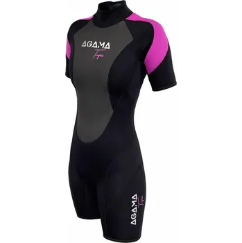 Neoprenový oblek AGAMA Dámský neoprenový short TROPIC 3 mm 40 RŮŽOVÁ|ČERNÁ