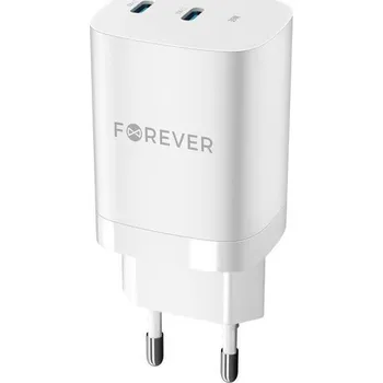 Forever GaN 35W, PD 2x USB-C (GSM171398) bílá