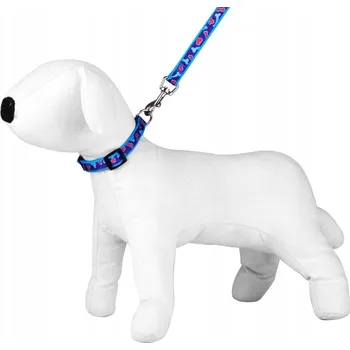 Obojek pro psa Látkový obojek pro psa se sadou vodítka Happet, velikost XL