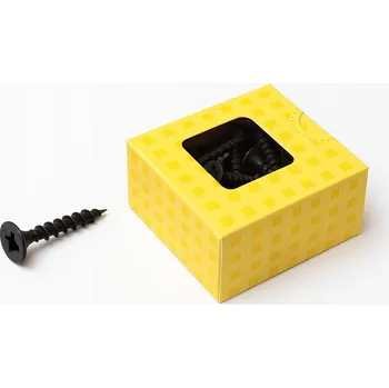 Vrták Tvrzené vruty do dřeva 3x20 kuželové černé s povrchovou úpravou BLACK TOP, 200 ks