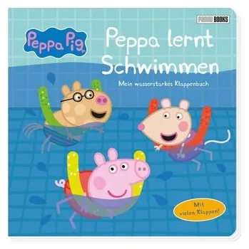 První čtění Peppa Pig: Peppa lernt Schwimmen - Mein wasserstarkes Klappenbuch