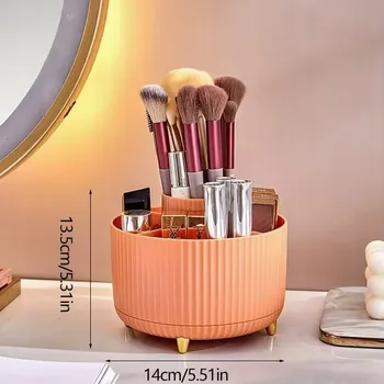 Organizér na kosmetiku ORGANIZÉR NA KOSMETIKU NA STŮL DO KOUPELNY OTOČNÝ ELEGANTNÍ OTOČNÝ PODNOS