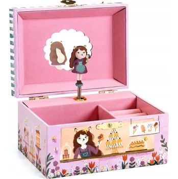 Hudební nástroj pro děti Dřevěná krabička s hrací skříňka z cukrárny Djeco