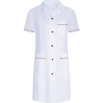 Kuchyňská zástěra Zástěra bílá zástěra s vínovými knoflíky XS Tucano Workwear