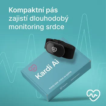 Měřič tělesných funkcí Kardi Ai Kontrola srdce - Hrudní pás + licence na 3 měsíce Velikost: XS-S