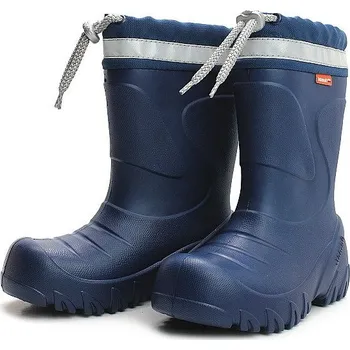 Dívčí holínky DEMAR dětské zateplené holínky-sněhule MAMMUT-S 106262 modré NP
