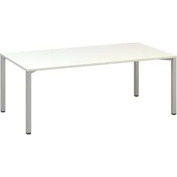 Nábytek Konferenční stůl Alfa 420 s šedým podnožím, 200 x 100 x 74,2 cm, dezén bílá