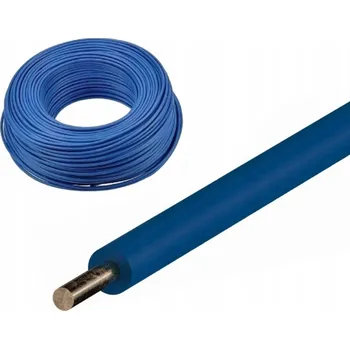 elektrický kabel KABEL DY 1,5 H07V-U INSTALAČNÍ MĚDĚNÝ DRÁT MODRÝ 1M
