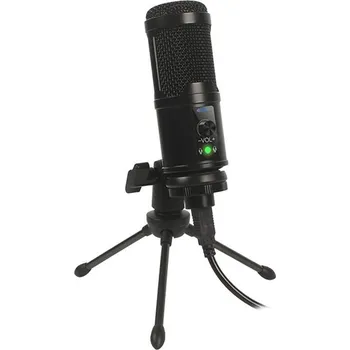 Mikrofon PLATINET VARR GAMING TUBE CARDIOID SET USB TRIPOD (VGMTB2) černý