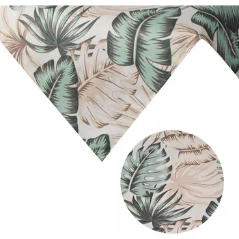 ubrus Obrus na zahradní stůl GARDEN/13D 85x85 cm, nešpinivý, listy, boho styl