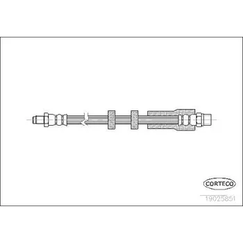 Brzdová hadice Brzdová hadice CORTECO 19025851