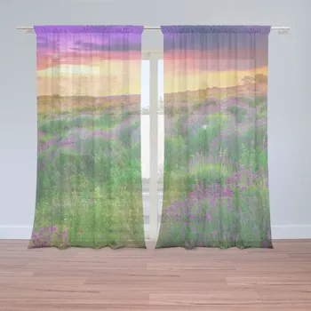 Záclona Sablio Záclony Levandulové pole: 2ks 150x250cm