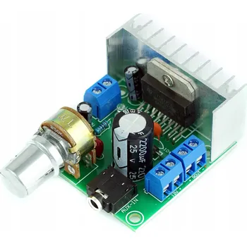 Hi-Fi Zesilovač Zesilovač Elektroweb Audio zesilovač 2x15W 12V TDA7297 + KNOFLÍK