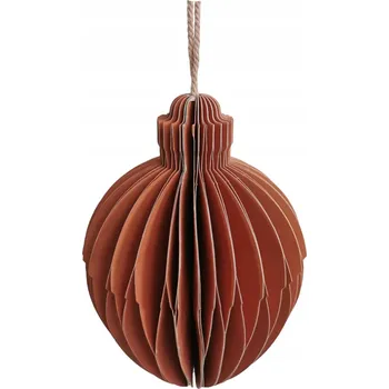 Vánoční dekorace Vánoční Baňky Zawieszka Papierowa Stożek Różowa Vánoční ozdoba 10 cm