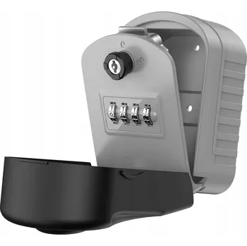 Trezor Skříňka na klíče Total Shopping šedá s mechanickým kombinačním zámkem