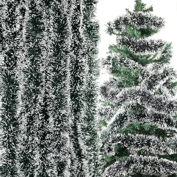 Vánoční dekorace Vánoční girlanda 6x2 m bílo-zelená - vánoční řetěz, dekorace