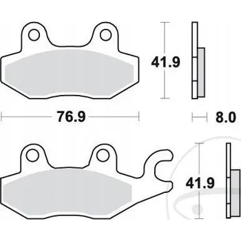 Brzdová destička BRZDOVÉ DESTIČKY TRW MCB615EC