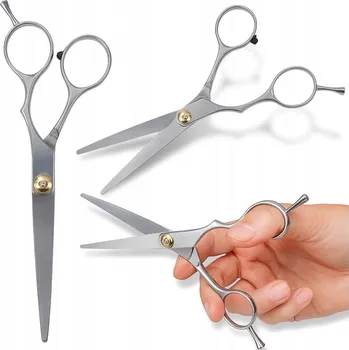 Kadeřnické nůžky Kadeřnické nůžky ocelové, rovné, na stříhání vlasů