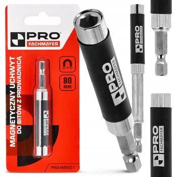 Bit Magnetický držák bitů s vodítkem 80mm HEX 1/4" | Prodlužovací adaptér