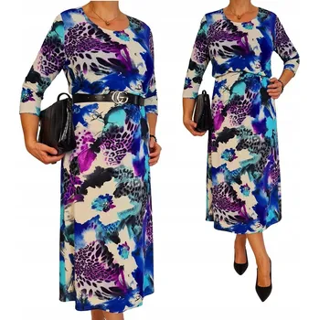 Dámské šaty ŠATY teplé podzim zima maxi xl 42 44 46 48 50 52 54 56