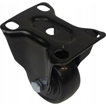 Vrták Nábytkové kolečko pevné, průměr 65 mm, pogumované, s montážní deskou 63 x 94 mm.