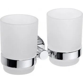 Držák na kartáček Držák kartáčků dvojitý sklo