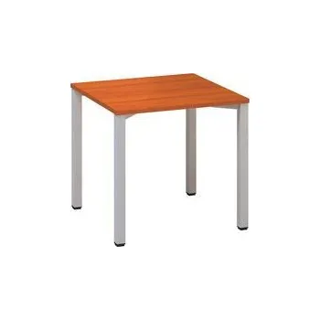 Kancelářský stůl Alfa 200, 80 x 80 x 74,2 cm, rovné provedení, dezén třešeň, RAL9022