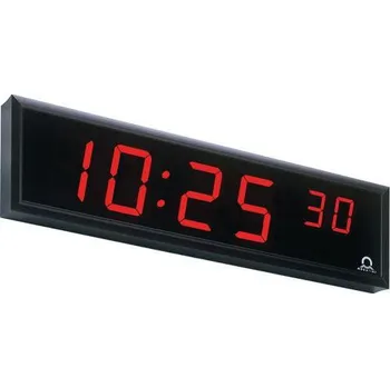 Hodiny Digitální interiérové hodiny, jednostranné, stropní závěs 10 cm