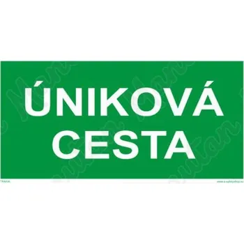 Kancelář Úniková cesta, plast 400 x 200 x 1,1 mm, fotoluminiscenční
