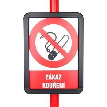 Kancelář Plastový informační rámeček na zahrazovací sloupky, A4