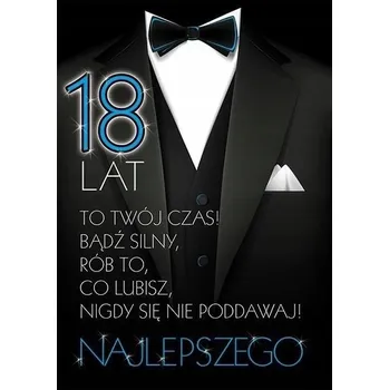 Obraz Párty pozvánka nalepovací B6 + obálka - 18. narozeniny, vzor 11